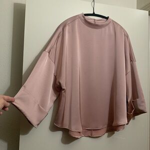 Glam Pink Satin Women's Top